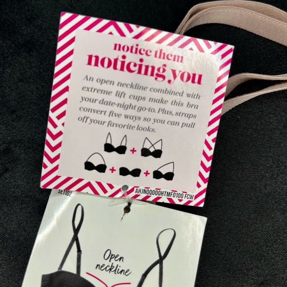 NWT MAIDENFORM 34B WEAR MULTI 5 WAYS UNDERWIRE NUDE SUPPORT PUSH UP CLEAVAGE BRA - Picture 2 of 16